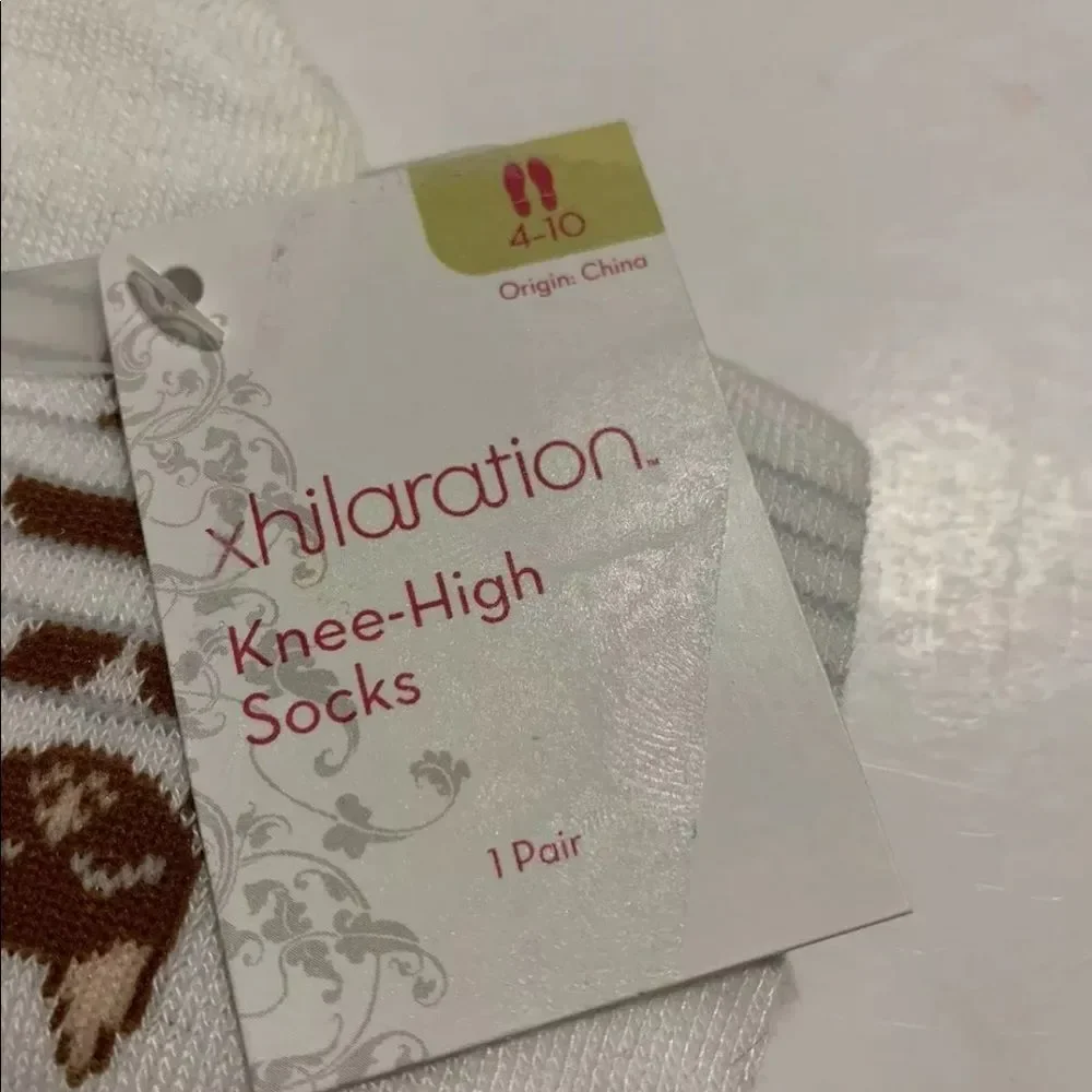 Xhilaration Knee High Cat Socks Size 4-10NWT NEW